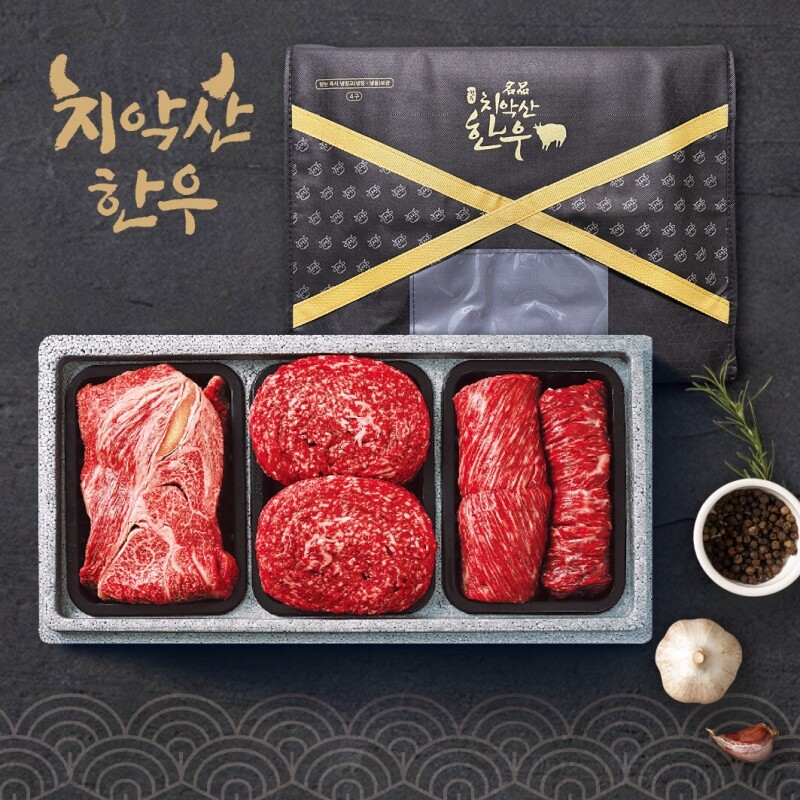 강원더몰,원주축협 치악산한우 정성혼합세트 1호 / 등심300g, 불고기,국거리 각500g 1등급이상
